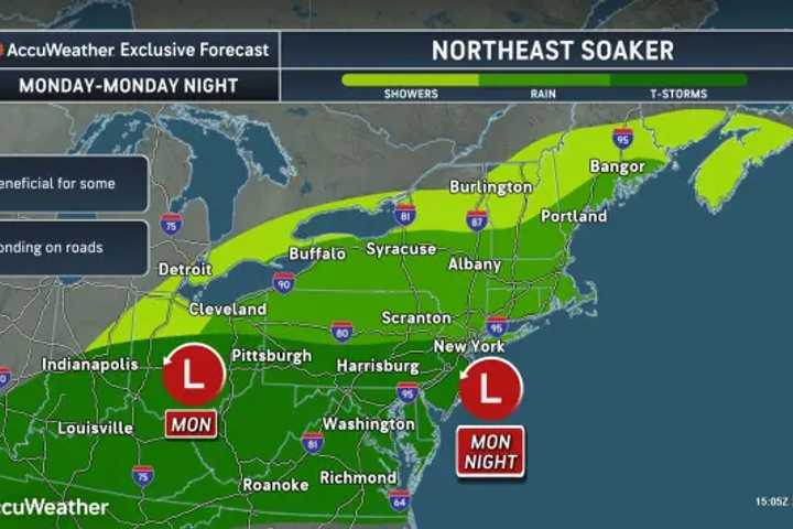 Heavy Rain, Gusty Storms Taking Aim At Northeast: Updated Timing