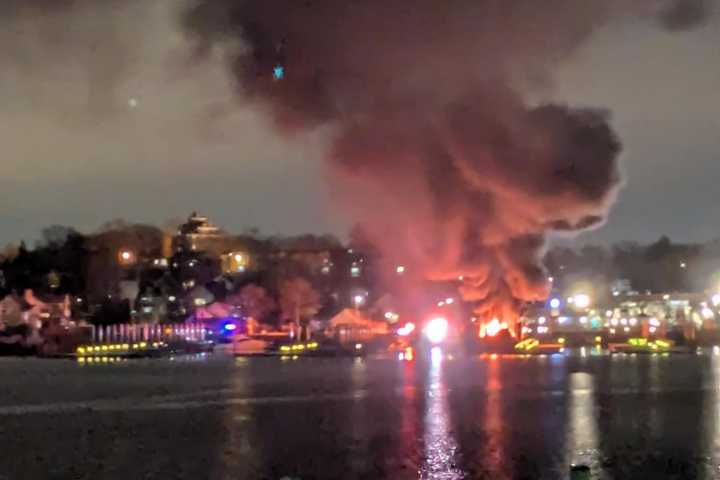 Blaze Engulfs 2 Boats At CT Dock, Threatens To Destroy Several Others