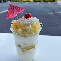 <p>Polynesian Parfait from Goffle Creamery.</p>