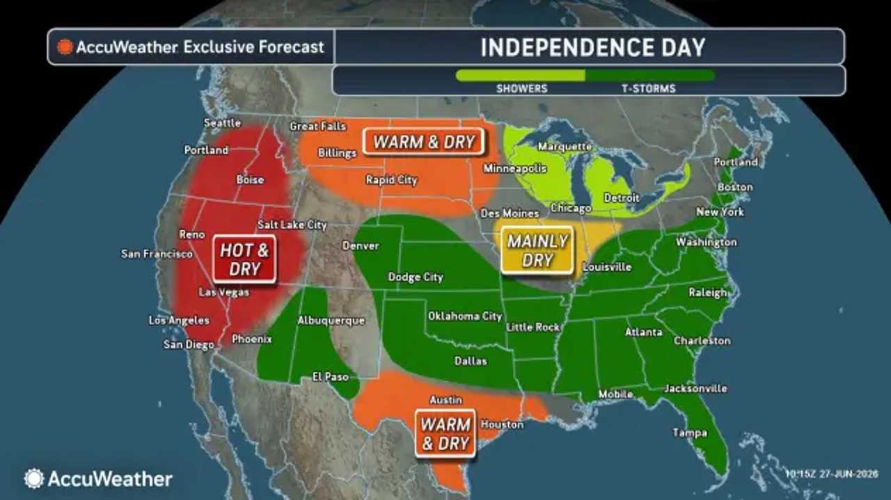 Big Weather Swings Taking Shape Before July 4th Weekend