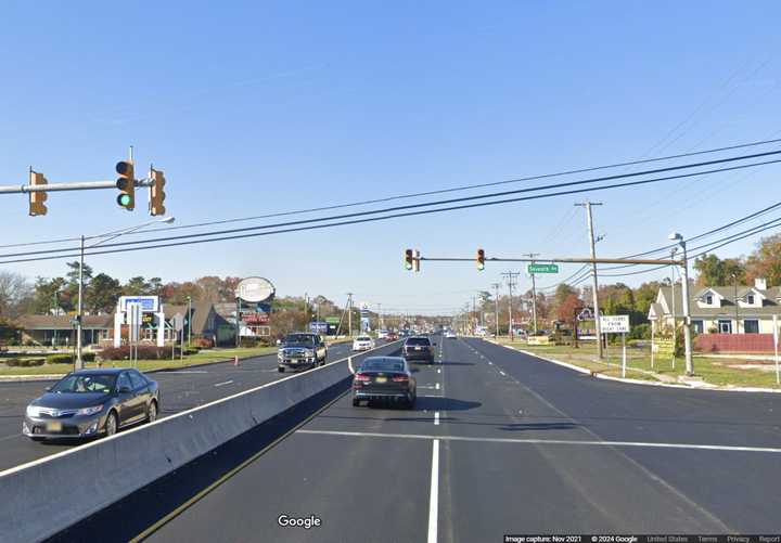 Route 30 near the intersection with Seventh Avenue in Galloway Township, NJ.