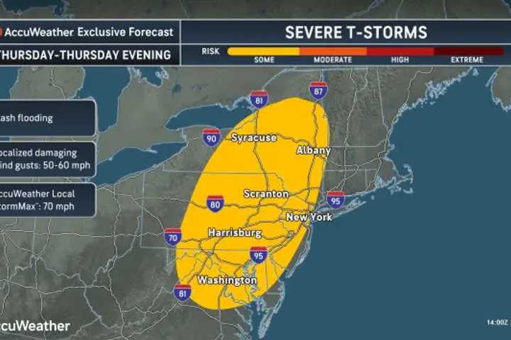 These Are Highest-Risk Areas As System Packed With Severe Storms Nears Northeast