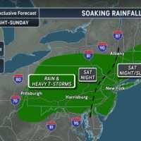 <p>Soaking rainfall is expected from Pennsylvania through New York and southern New England from Saturday night, Sept. 12, into Sunday, Sept. 13, according to AccuWeather.
  
</p>