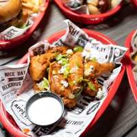 <p>Wings from Hearth &amp; Tap in Montvale.</p>