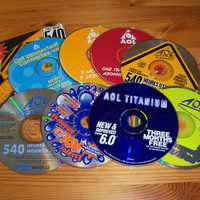 <p>Several promotional CDs for America Online from the late 1990s and early 2000s.</p>