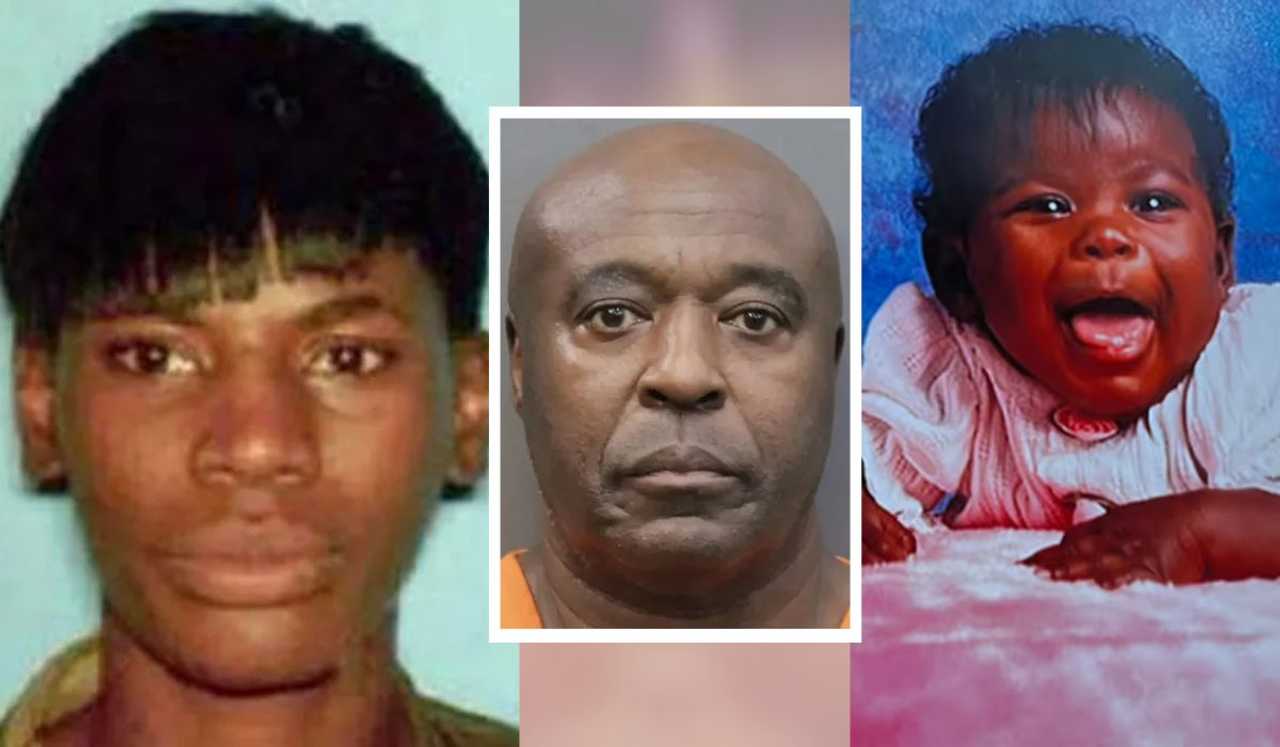 Andrew Dykes (center) is accused of murdering Tanya Jackson (left) and their 2-year-old daughter, Tatiana Marie (right). Andrew Dykes (center) is accused of murdering Tanya Jackson (left) and their 2-year-old daughter, Tatiana Marie (right).