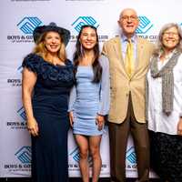 <p>More attendees of the event, including (left to right) Boys &amp; Girls Club CEO Alyzza Ozer, Youth of the Year Award Winner Grace Gerosa, Honoree Dan Hollis, County Legislator Erika Pierce, and Honoree Muffin Dowdle. </p>