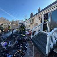 <p>The aftermath of the 7 Bartlett Manor blaze on Monday, March 3. </p>