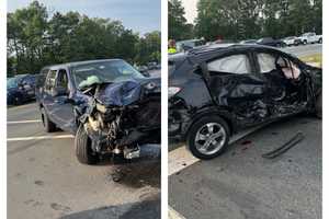 Passenger Airlifted After 3-Car Wreck: Manchester PD