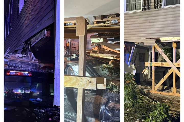 Car Crashes Into Home: Mansfield Township FD