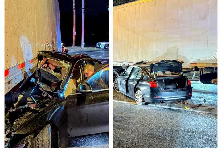 One Injured After Car Trapped Under Tractor Trailer: Gloucester Twp PD