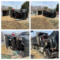 Dump Truck Overturns, Driver Hospitalized: Manchester Twp PD