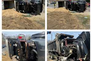 Dump Truck Overturns, Driver Hospitalized: Manchester Twp PD