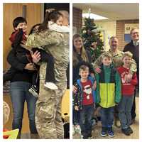 Deployed Dads Surprise Families In Morris County Holiday Homecomings