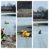 Small Dog Rescued After Falling Through Ice In Raritan: Authorities (PHOTOS)