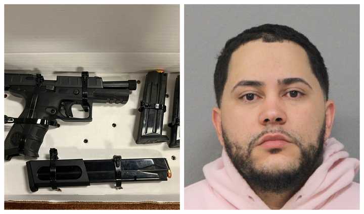 Felix Hernandez Morales and the gun recovered.&nbsp;