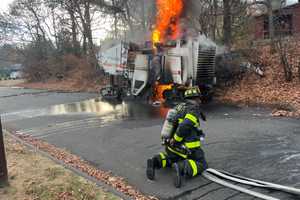 Norwalk Firefighters Battle Construction Machine Blaze, Contain Fuel Spill