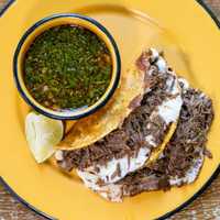 <p>Birria taco from Central Taqueria in Morristown.</p>