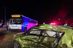 Driver Cutting Across Route 46 Broadsided By Private Bus: Police