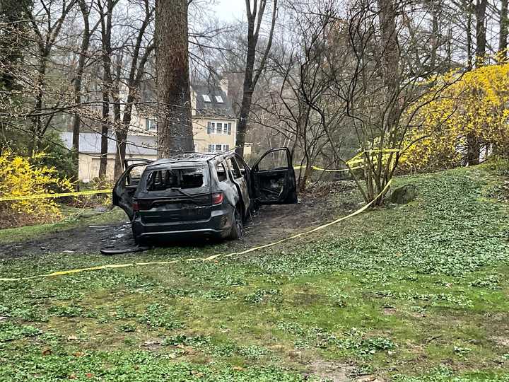 The blaze destroyed a 2014 Dodge Durango in Rye, police said. 