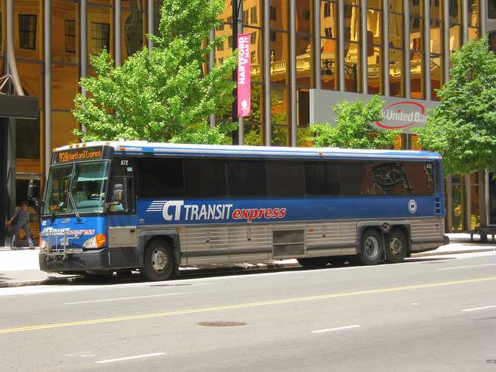 A CT Transit bus