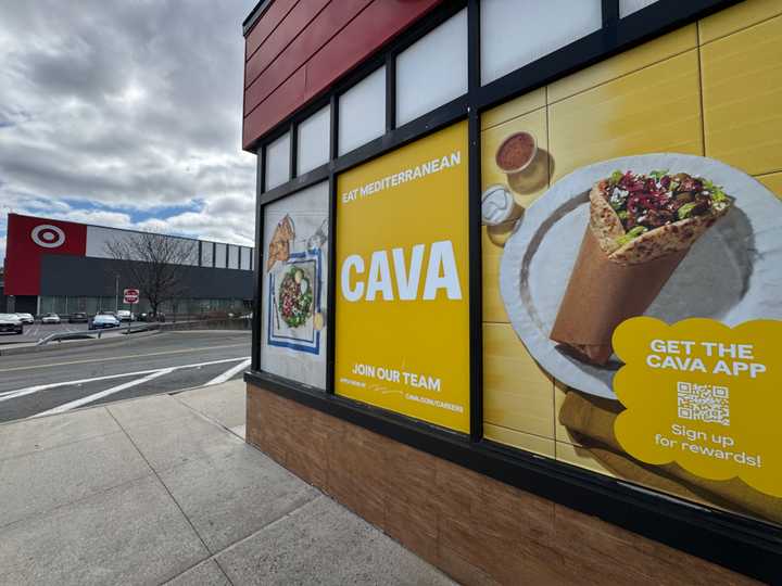The new CAVA locale at the Cross County Center is expected to open in summer. 