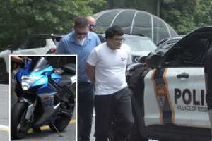 Unregistered, Unlicensed NYC Man Caught Riding Stolen Motorcycle Behind Ridgewood School: Cops