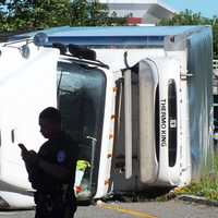 <p>The crash at the Route 4/17 flyover jammed area traffic as drivers sought alternate routes.</p>