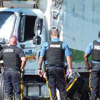 <p>The driver climbed out of the leased truck.</p>