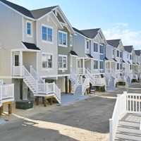 <p>Homes rebuilt after Hurricane Sandy in the Osborn Dunes community of Mantoloking, NJ.</p>