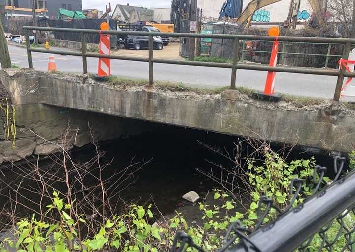 The Waverly Avenue bridge. 