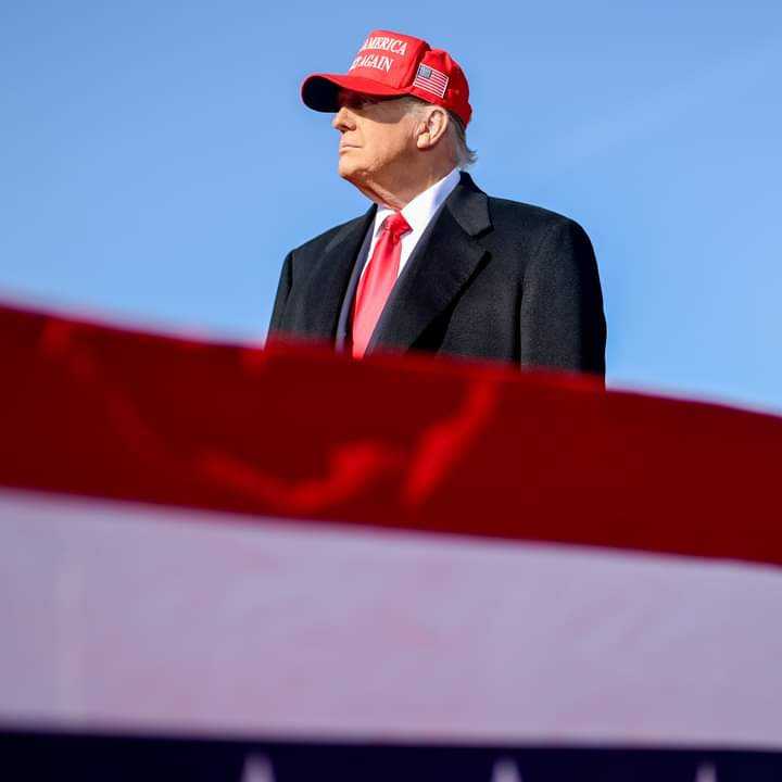 Former President Donald J. Trump at FlyADVANCED in Lititz, Pennsylvania.