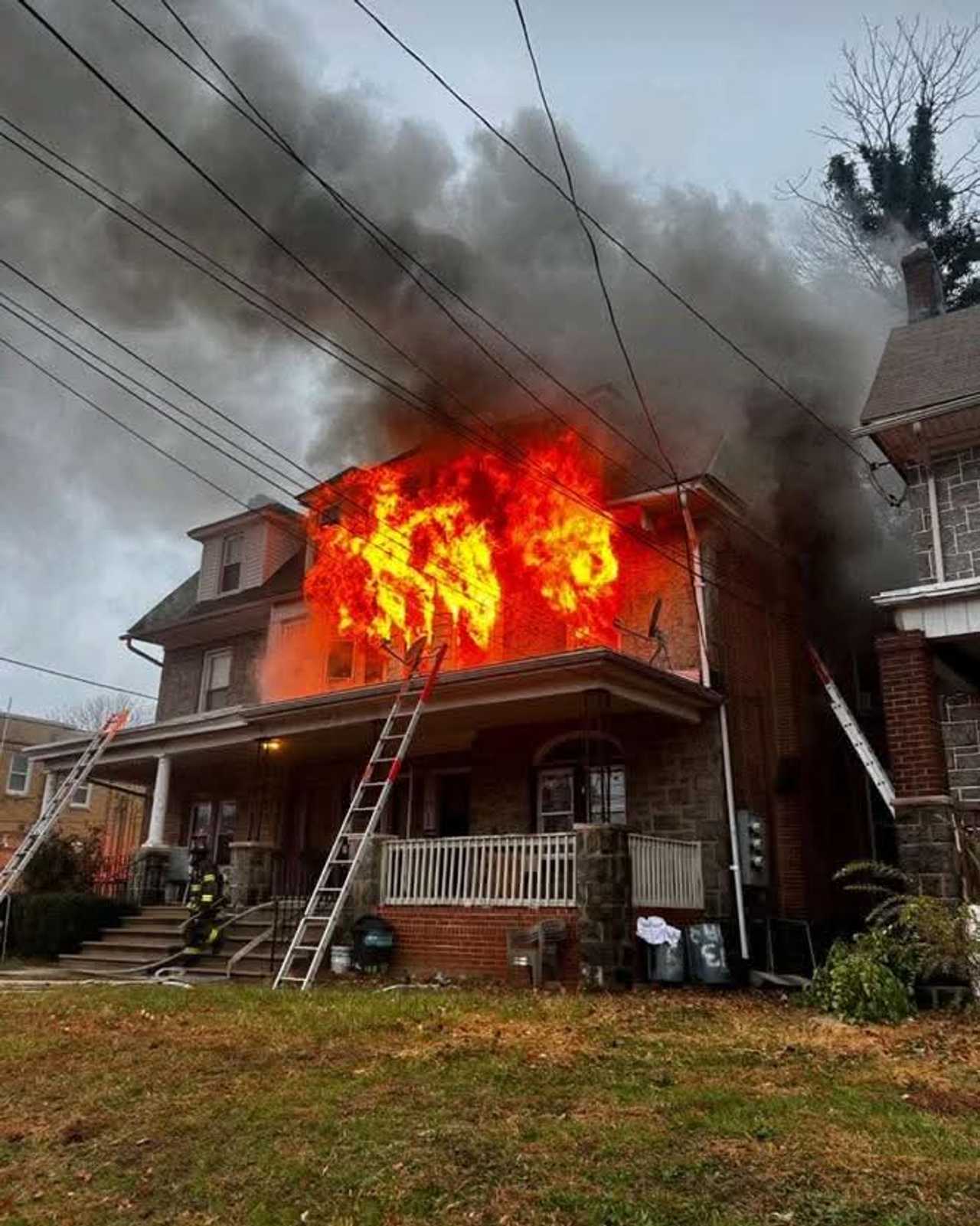 Flames Shoot From Third-Floor Windows In Two-Alarm Fire: Darby ...