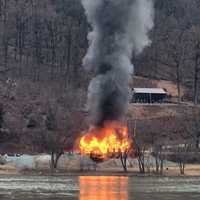 Fatal Fire Engulfs Home Along The Susquehanna River, Smoke Seen For Miles