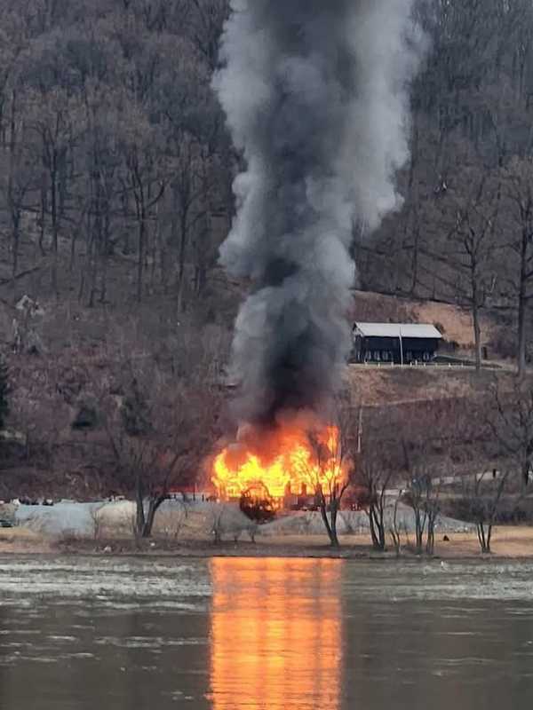 Fatal Fire Engulfs Home Along The Susquehanna River, Smoke Seen For Miles