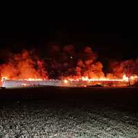 Massive Barn Fire Visible From I-81  Erupts In South Central PA