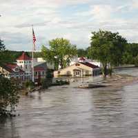 <p>Flooding in Schenectady, NY, due to the aftermath of Hurricane Irene on August 29, 2011.</p>
