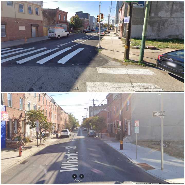 The 1600 block of Point Breeze Avenue, Philadelphia (top). The 2000 block of Wharton Street, Philadelphia (bottom).