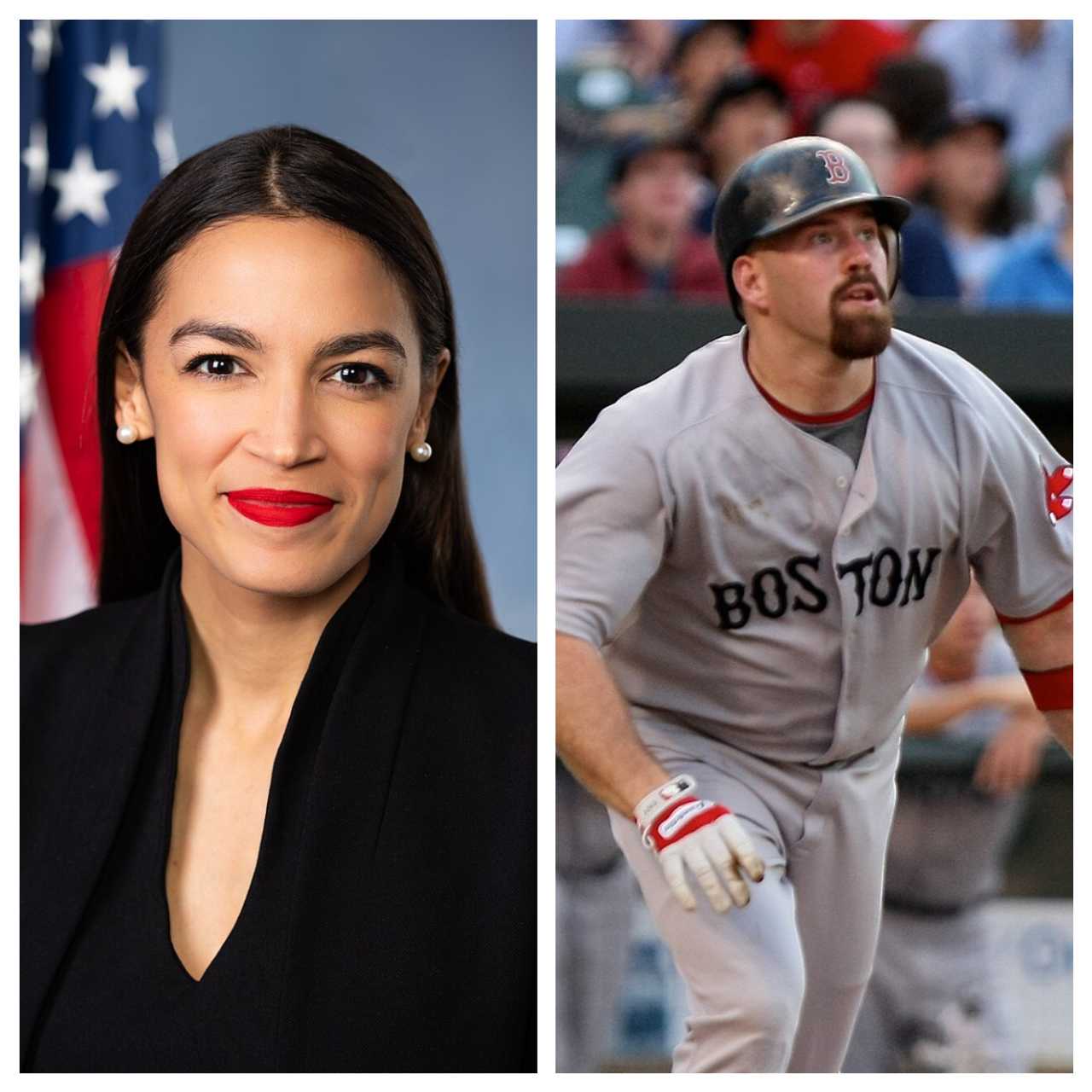 Former Red Sox third baseman Kevin Youkilis (seen here in 2009) said politicians like Rep. Alexandria Ocasio-Cortez need to do more to protect Jewish Americans and stop "virtue signaling."