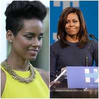 Alicia Keys, Michelle Obama In Montgomery County To Support Harris Campaign