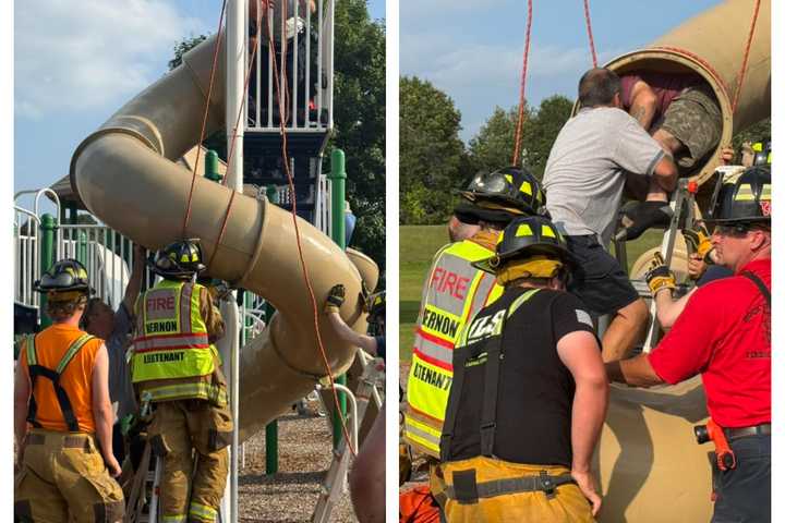 Middle-Aged Man Rescued From CT Playground Slide, Learns He’s Not Age-Appropriate