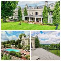 <p>The estate includes panoramic views of Manhasset Bay with dock access and a heated pool.</p>