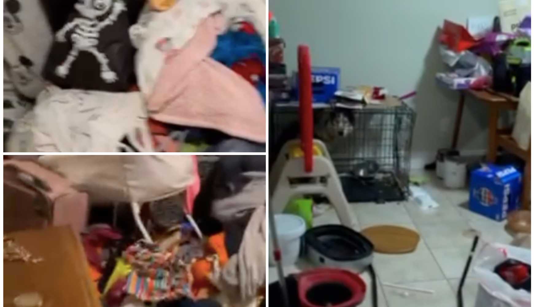 A video obtained by Daily Voice shows clothing and toys strewn throughout the home and endless clutter.
 
A video obtained by Daily Voice shows clothing and toys strewn throughout the home and endless clutter.