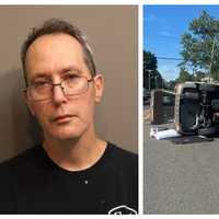Intoxicated Driver Tried To Climb Back Into Car After Rollover Crash: Police