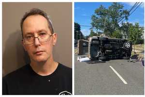 Intoxicated Driver Tried To Climb Back Into Car After Rollover Crash: Police