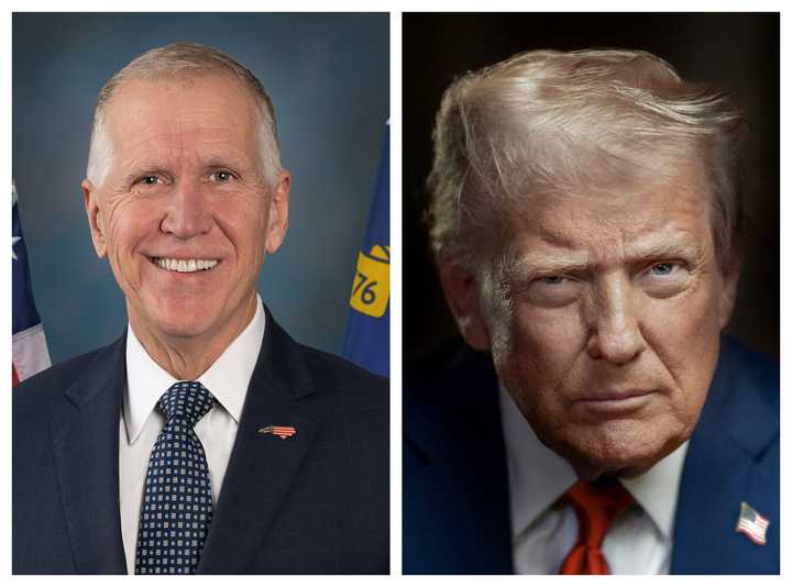 Sen. Thom Tillis and President Donald Trump