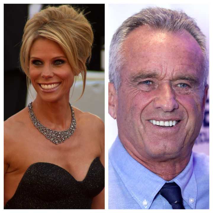 Actress Cheryl Hines in 2011 and her husband, Robert F. Kennedy Jr. in 2023