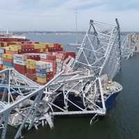 <p>NTSB drone image of Francis Scott Key Bridge and Cargo Ship Dali
  
</p>