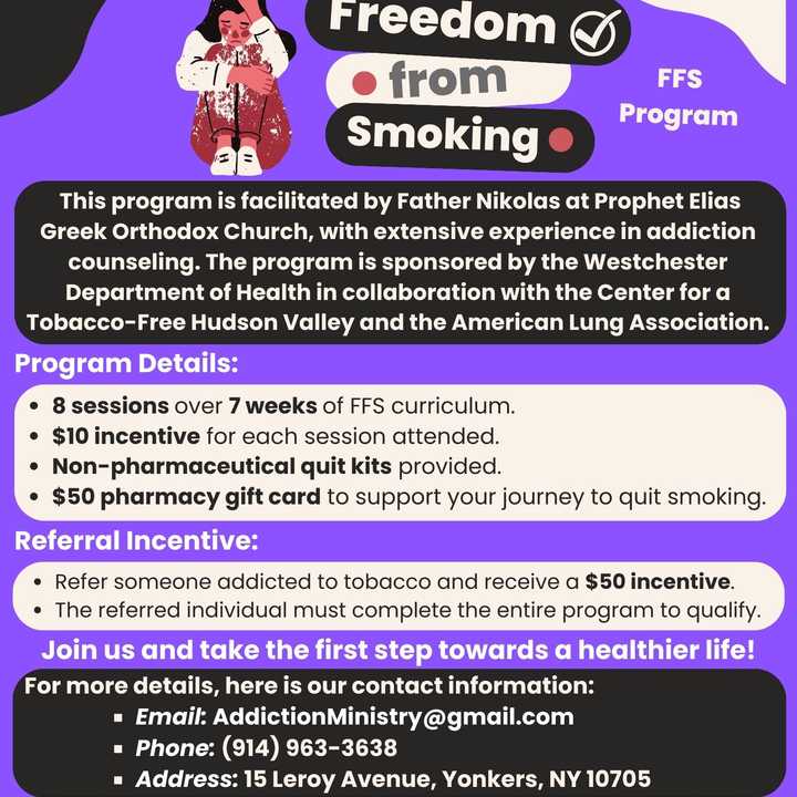 Join the Freedom from Smoking Program in-person or virtually!