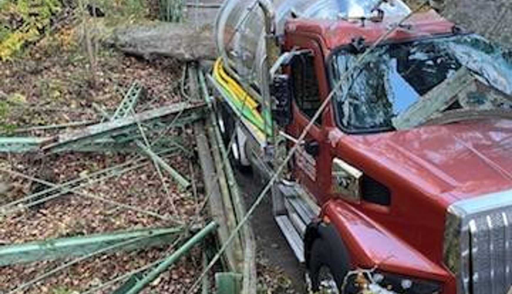 
The scene of the bridge collapse in Baltimore County.
